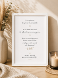 Affiche personne importante A5 avec cadre