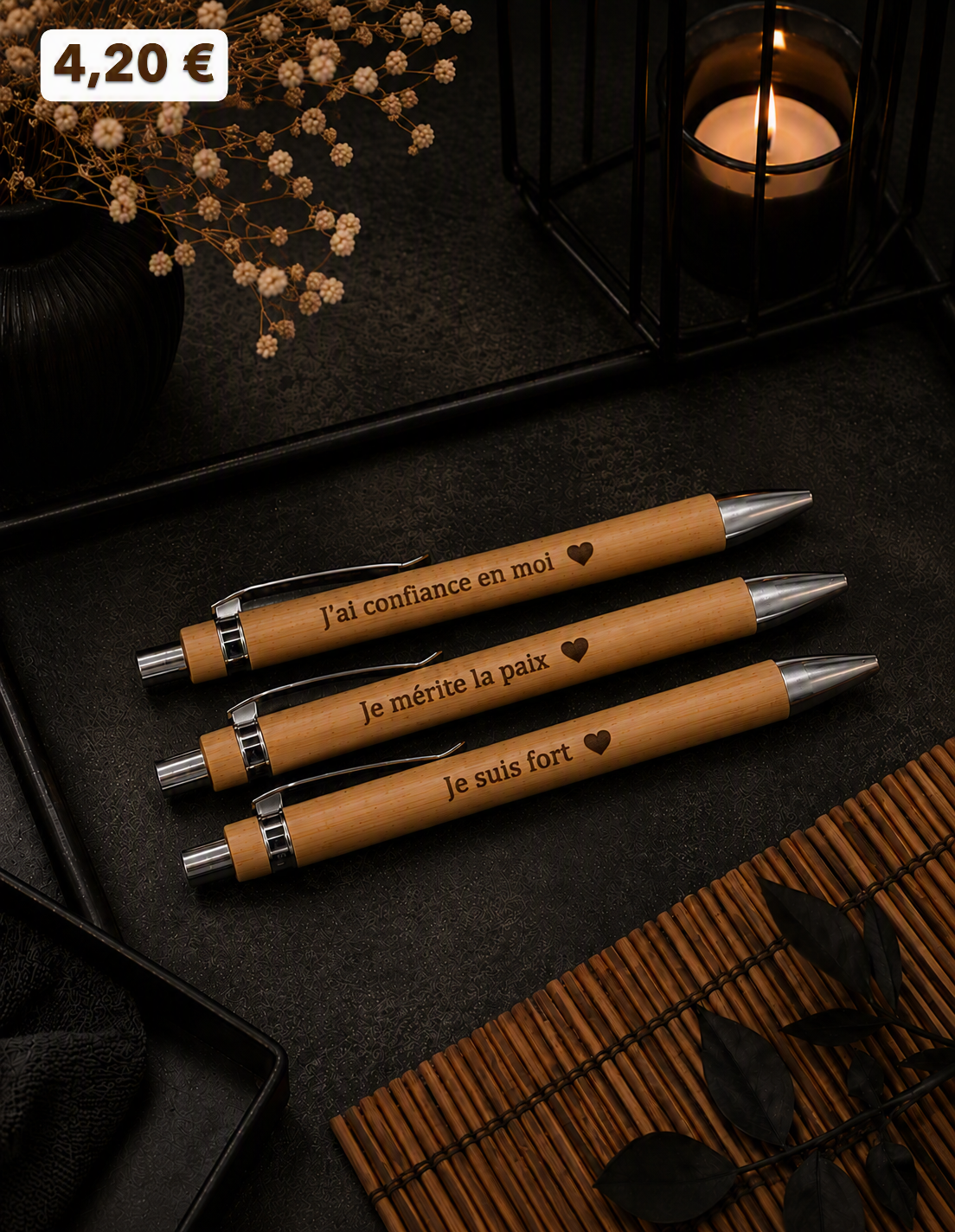 Stylo Bambou personnalisé