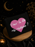 Pochette à personnaliser coeur
