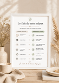 Affiche "Je fais de mon mieux" A5 avec cadre
