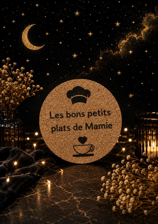 Sous de verre personnalisé " les petits plats de "