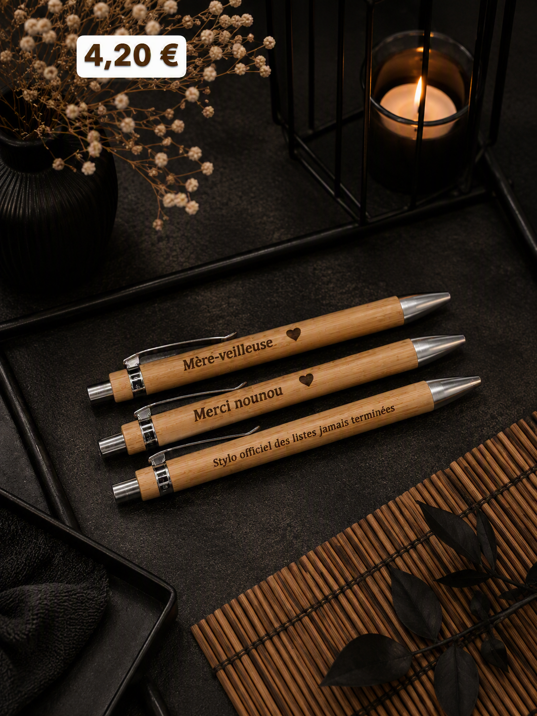 Stylo Bambou personnalisé